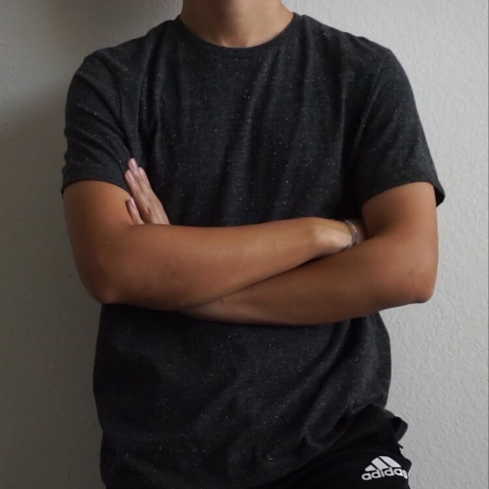 H&M | MEN'S BLACK CREWNECK T-SHIRT REGULAR FIT